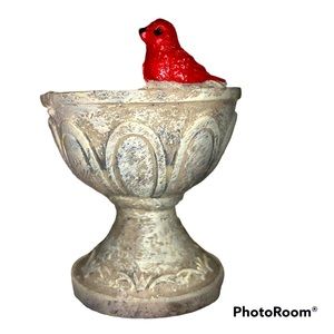 🐤 CERAMIC BIRD BATH FIGURINE 🐤